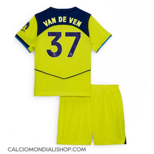 Maglie da calcio Tottenham Hotspur Micky van de Ven #37 Terza Maglia Bambino 2025-26 Manica Corta (+ Pantaloni corti)